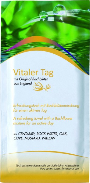 COOLIKE Bachblüten-Aromatuch &quot;Vitaler Tag&quot;