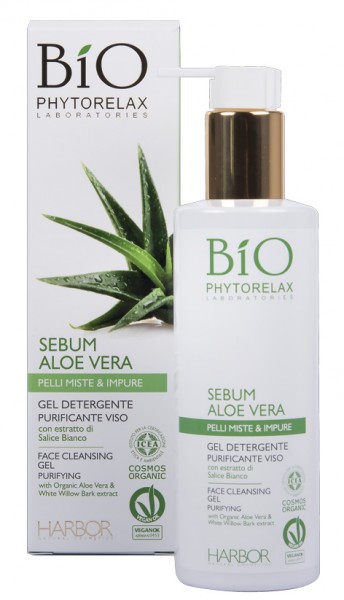 Bio Phytorelax Sebum Aloe Vera Face Cleansing Gel - Purifying 200 ml