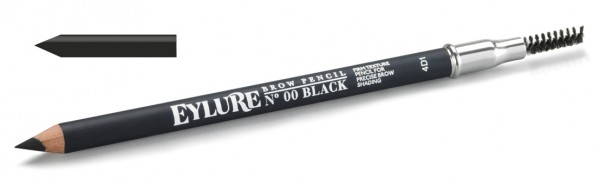 Eylure Brow Pencil - Augenbrauenstift mit Bürste - 00 black