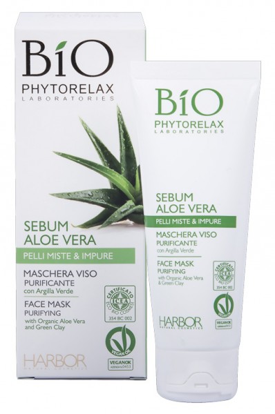 Bio Phytorelax Sebum Aloe Vera Face Mask - Purifying 75 ml