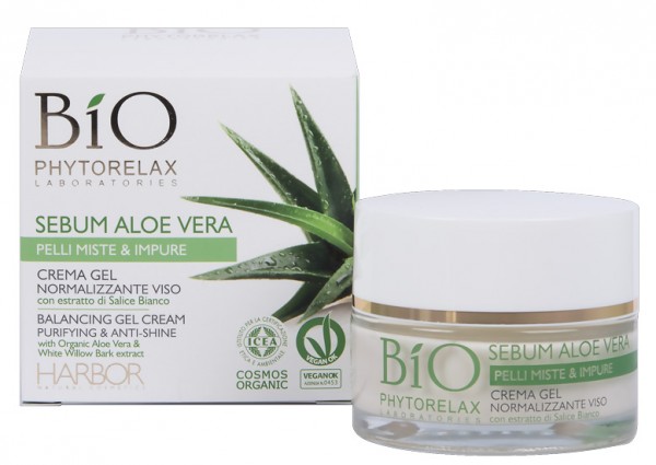 Bio Phytorelax Sebum Aloe Vera Balancing Gel Cream - Puriying &amp; Anti-Shine 50 ml