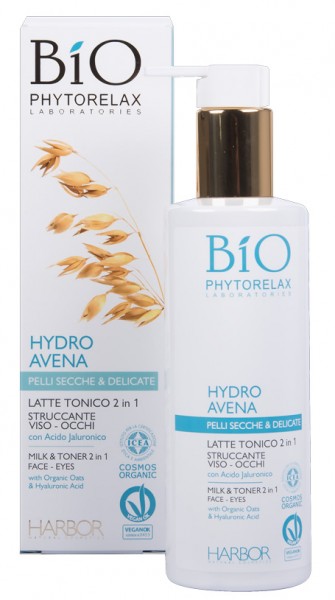 Bio Phytorelax Hydro Avena Milk &amp; Toner 2-in-1 Face &amp; Eyes 200 ml