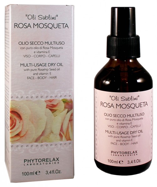 Phytorelax Oli Sublimi Rosa Mosqueta - Rosehip Seed Multi-Usage Dry Oil 100 ml Face + Body + Hair